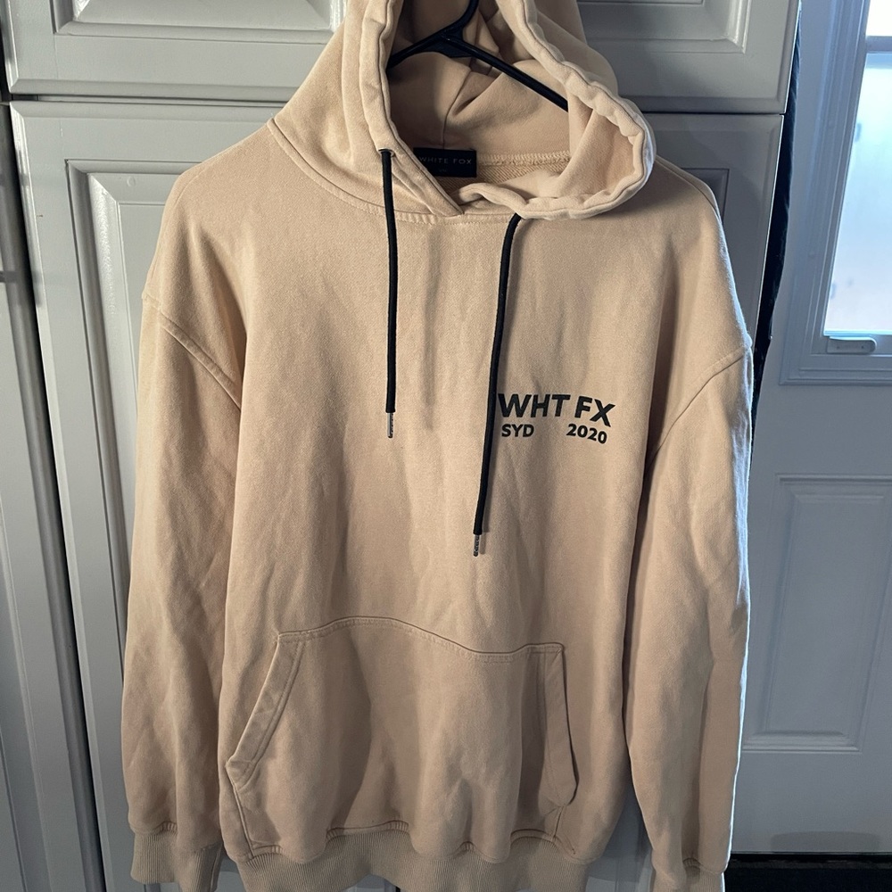 Sz. Small White Fox hoodie sweatshirt
